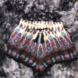 Mudd print loose shorts